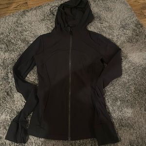 lulu lemon black define jacket with hood size 2